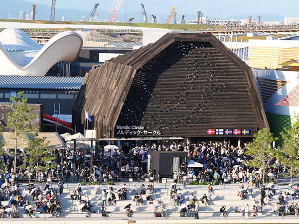 万博大屋根リングからの景色