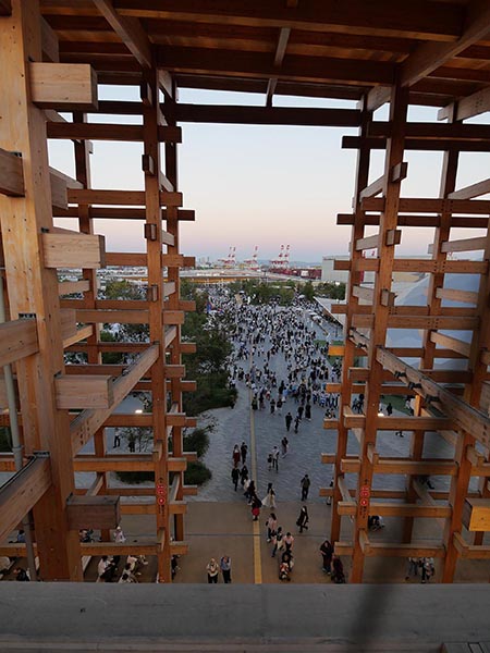 大屋根リング上部から