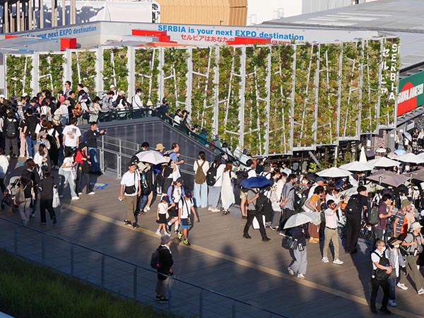 大屋根リング上部から