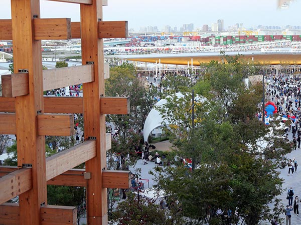 大屋根リング上部から