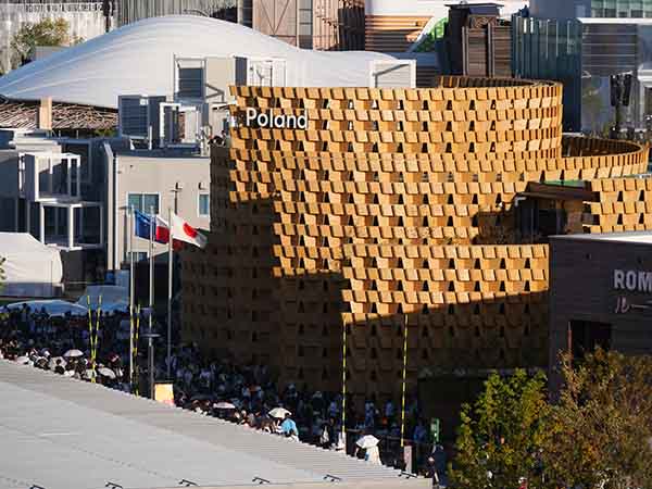 万博大屋根リングからの景色