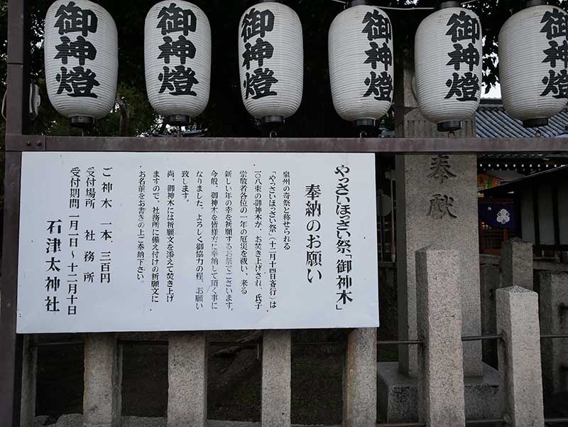 石津太神社社務所のクスノキ