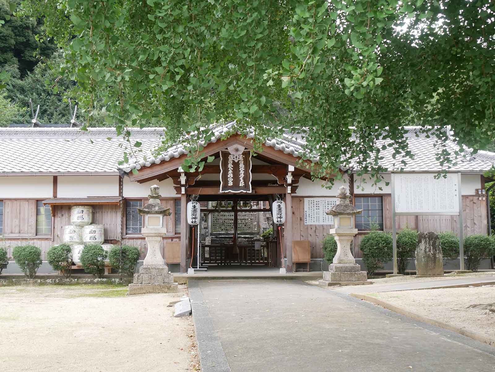 丹生酒殿神社のイチョウ