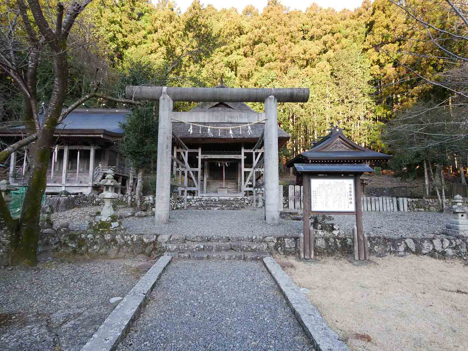 下阿田木神社の大イチョウ