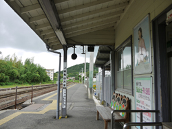 久留里駅駅舎ホーム側　