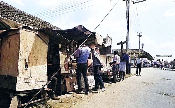 屋台、市場