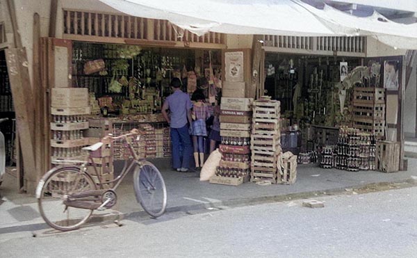 屋台、市場